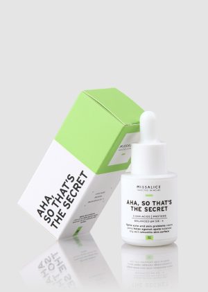AHA, SO THAT'S THE SECRET! / Skin-Firming Serum with Fruit-Derived AHA Acids & Hyaluronic Acid