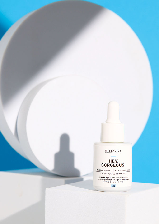 HEY, GORGEOUS! / Intensely Hydrating Serum with Peptides, Hyaluronic Acid and Ceramides - Image 5