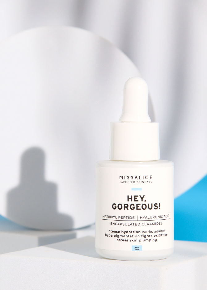 HEY, GORGEOUS! / Intensely Hydrating Serum with Peptides, Hyaluronic Acid and Ceramides - Image 9